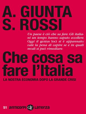 cover image of Che cosa sa fare l'Italia